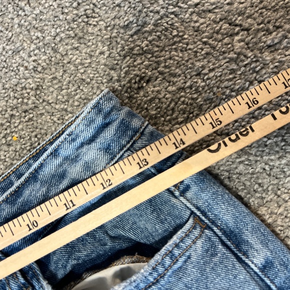 Vervet jeans womens 25 blue light wash denim distressed relaxed boyfriend - Picture 12 of 15